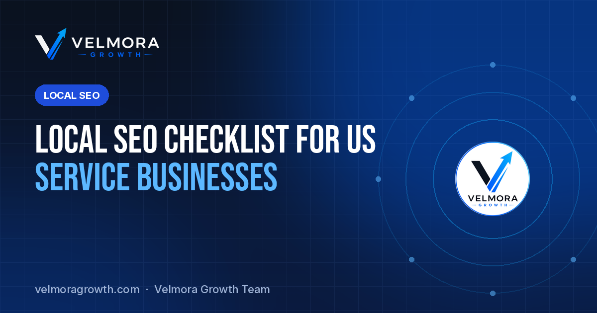 Local SEO Checklist for US Service Businesses